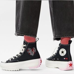 Converse Run Star Hike CW Love High Tops  PREOWNED in Good Used Condition As-Is